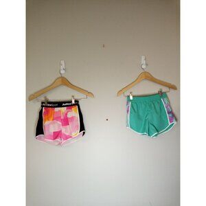 Set of Girls Athletic Shorts-Justice Pink White Zone Pro Teal White Size…